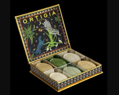 Ortigia Sicilia Jungle Soap Set 6 Olive Oil Soaps Boxed