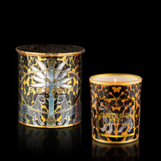 Ortigia Ambra Nera Decorated Candle Small