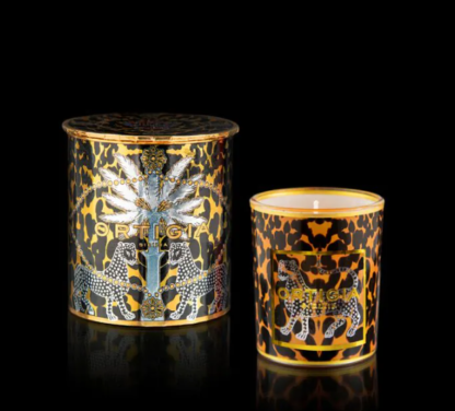 Ortigia Ambra Nera Decorated Candle Small