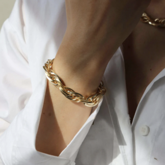 Tutti & Co Alder Bracelet Gold (BR557G)
