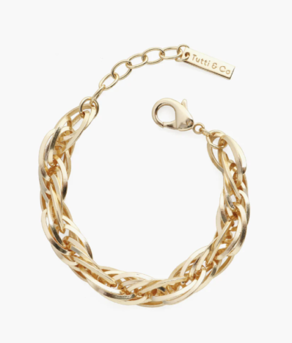 Tutti & Co Alder Bracelet Gold (BR557G) - Image 2
