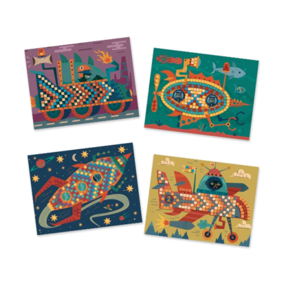 Djeco Mosaics Art by Numbers Ace At The Wheel - Image 2