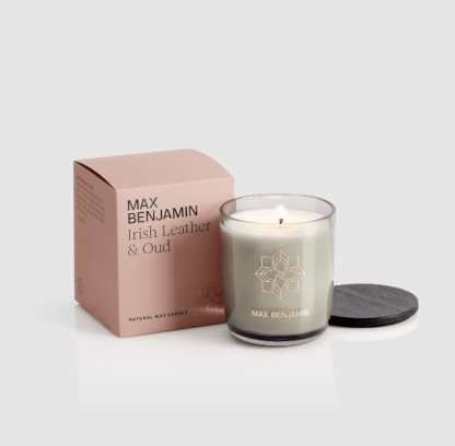 Max Benjamin Candle Irish Leather and Oud