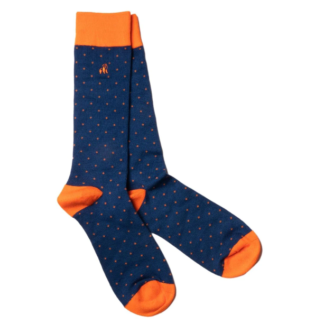 Swole Panda SPOTTED ORANGE BAMBOO SOCKS
