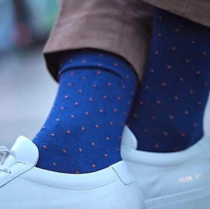 Swole Panda SPOTTED ORANGE BAMBOO SOCKS - Image 5