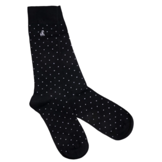 Swole Panda SPOTTED BLACK BAMBOO SOCKS