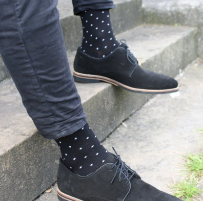 Swole Panda SPOTTED BLACK BAMBOO SOCKS - Image 2