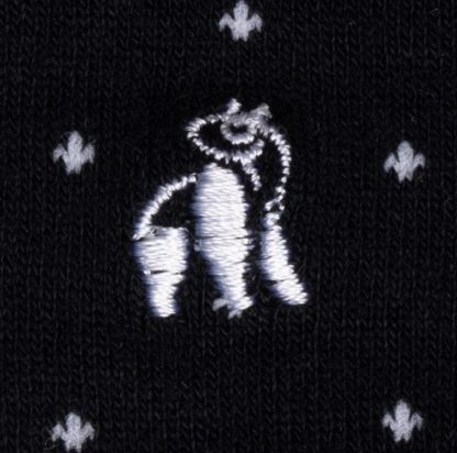 Swole Panda SPOTTED BLACK BAMBOO SOCKS - Image 3