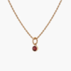 Tutti & Co Birthstone JANUARY Garnet Necklace Gold (NE615G)
