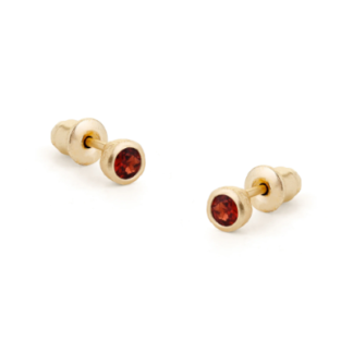 Tutti & Co Birthstone JANUARY Garnet Stud Earring Gold (EA532G)