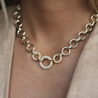 Tutti & Co Grand Necklace Gold (NE676G)