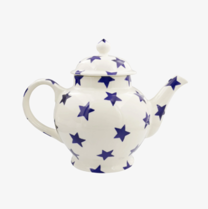 Emma Bridgewater Blue Star 4 Mug Teapot - Image 2