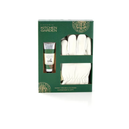 FIKKERTS KITCHEN GARDEN Marigold and Shea Butter HAND CREAM and GARDENING GLOVES GIFT SET