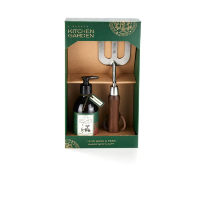 FIKKERTS KITCHEN GARDEN Marigold and Shea Butter HAND WASH and GARDENING FORK GIFT SET