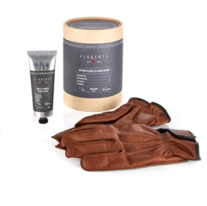 FIKKERTS FRUITS OF NATURE GENTLEMANS GLOVES and HAND CREAM SET