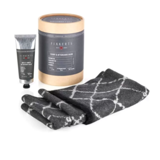 FIKKERTS FRUITS OF NATURE GENTLEMANS SCARF and AFTERSHAVE BALM SET