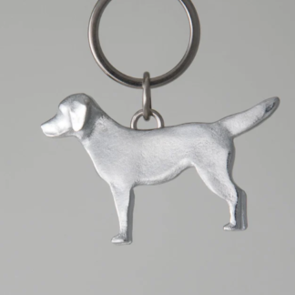 Lancaster & Gibbings Pewter Key Ring Labrador