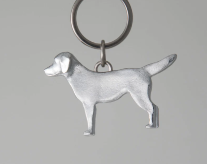 Lancaster & Gibbings Pewter Key Ring Labrador