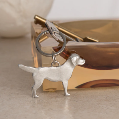 Lancaster & Gibbings Pewter Key Ring Labrador - Image 2