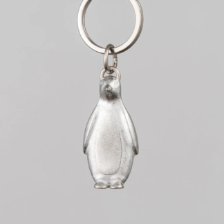 Lancaster & Gibbings Pewter Key Ring Penguin