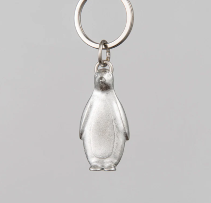 Lancaster & Gibbings Pewter Key Ring Penguin