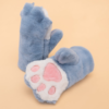 Powder Kids Fluffy Mittens BEAR PAW BLUE
