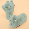 Powder Kids Fluffy Mittens TOOTHY DINO SAGE