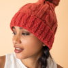 Powder Freya Pompom Hat RUST - Image 2