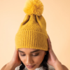 Powder Ingrid Pompom Hat MUSTARD
