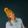 Powder Ingrid Pompom Hat MUSTARD - Image 4
