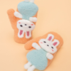 Powder Pals Mittens DANCING BUNNY CORAL