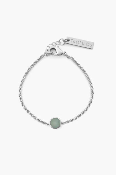 Buy March Birthstone Bracelet, Aquamarine Crystal Bracelet, Sterling Silver  Beaded Bracelet, Blue Crystal Jewellery, Birthday Gift for Women Online in  India - Etsy