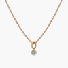 Tutti & Co Birthstone MARCH Aquamarine Necklace Gold (NE617G)