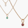 Tutti & Co Birthstone JUNE Pearl Necklace Gold (NE620G) - Image 2
