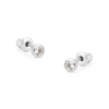 Tutti & Co Birthstone APRIL White Topaz Stud Earring Silver (EA535S)