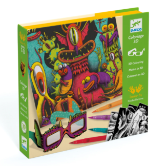 Djeco 3D Colouring FUNNY FREAKS
