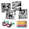 Djeco 3D Colouring FUNNY FREAKS - Image 2