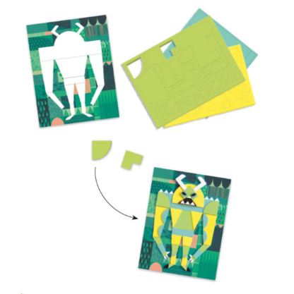 Djeco Relief Collage MONSTERS GALLERY - Image 3