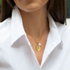 Claudia Bradby The World is Your Oyster Gold Necklace - Image 3