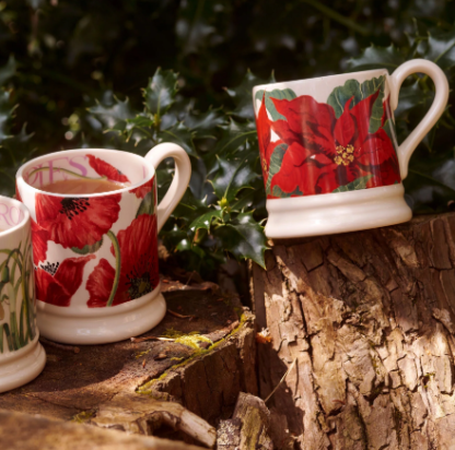 Emma Bridgewater Poinsettia 1/2 Pint Mug - Image 5