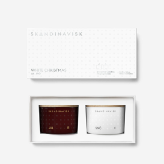 Skandinavisk WHITE CHRISTMAS CANDLE DUO GIFTSET