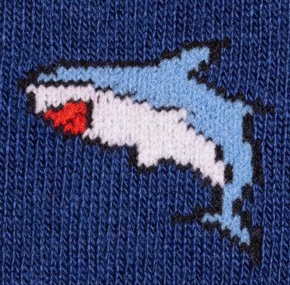Swole Panda BLUE SHARK BAMBOO SOCKS 7-11 - Image 4