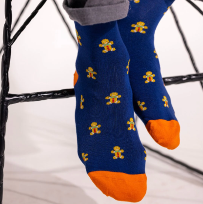 Swole Panda GINGERBREAD MAN BAMBOO SOCKS 7-11 - Image 3