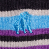 Swole Panda PURPLE AND BLUE NARROW STRIPE BAMBOO SOCKS 7-11 - Image 4