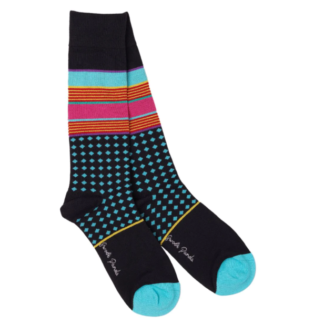 Swole Panda STRIPE AND DIAMOND BAMBOO SOCKS 7-11