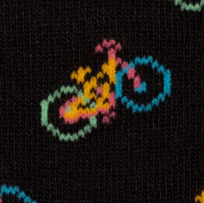 Swole Panda BLACK BICYCLE BAMBOO SOCKS 7-11 - Image 4