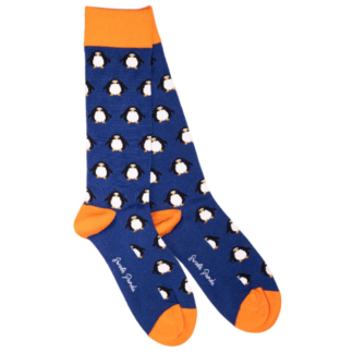 Swole Panda NAVY PENGUIN BAMBOO SOCKS 7-11