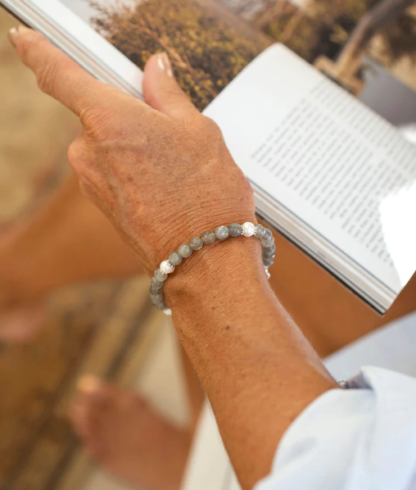 Claudia Bradby Labradorite and Pearl Bracelet