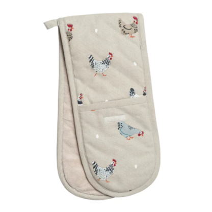 Sophie Allport Lay a Little Egg Hen Double Oven Glove