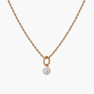 Tutti & Co Birthstone JUNE Pearl Necklace Gold (NE620G)